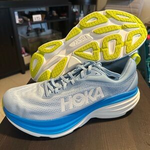 Hoka Bondi 8 men’s size 13D blue white running walking